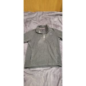 Patagonia Women's XXL Los Gatos 1/4 Zip Pullover Fleece Gray Soft Sherpa Fleece